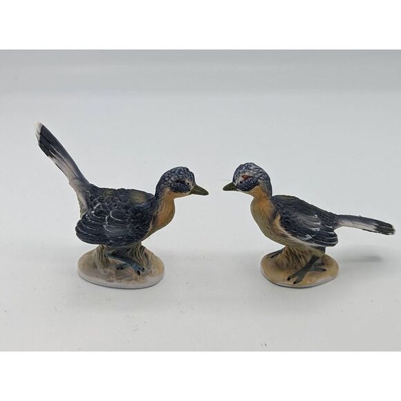 Norcrest Other - 2 Blue Birds Road Runners Vintage Norcrest 3" 4" Ceramic Japan Figurines